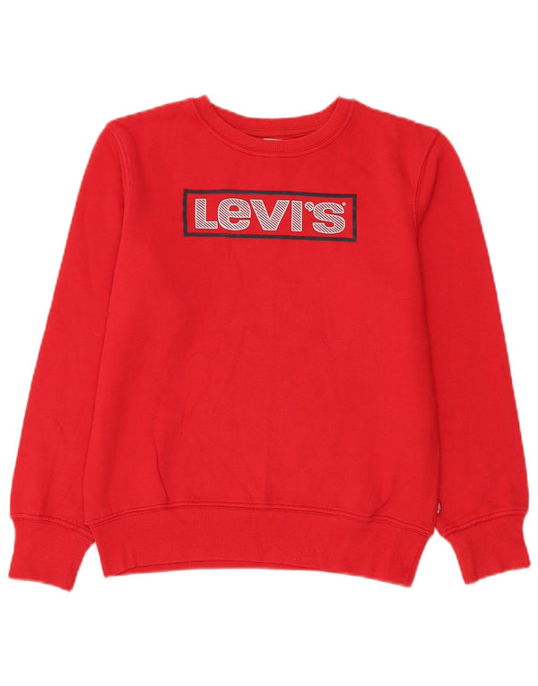 Levi's Boys Grafisk Sweatshirt Jumper 15-16 år Rød Bomuld