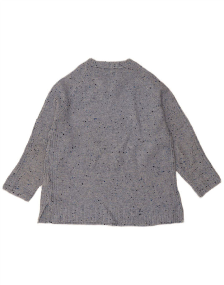 Marks & Spencer Dame sweater med rund hals DK 14 Medium Blue Flecked