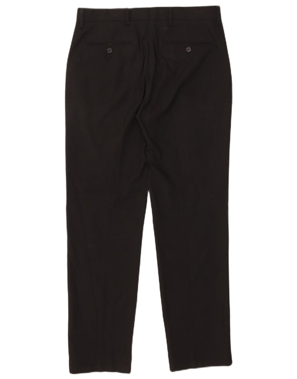 Marks & Spencer Skræddersyede Slim Chino-bukser til kvinder W32 L30 Sort