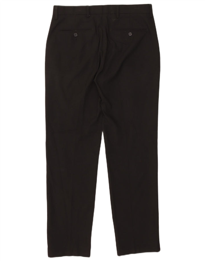 Marks & Spencer Skræddersyede Slim Chino-bukser til kvinder W32 L30 Sort