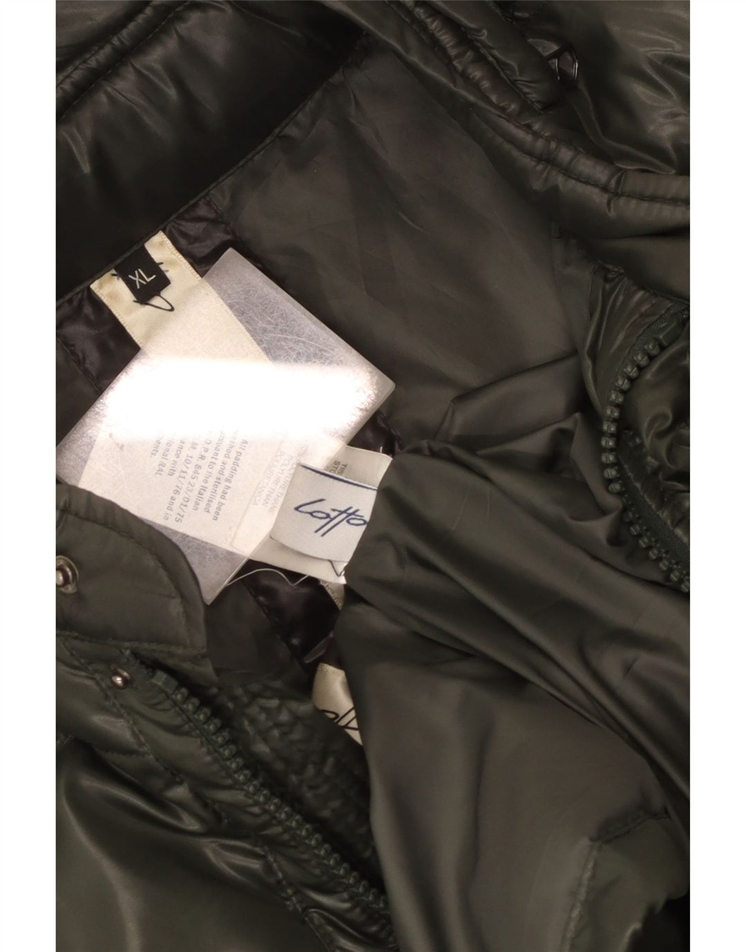 Lotto Dame Hætte Polstret Jakke UK 18 XL Khaki Polyamid
