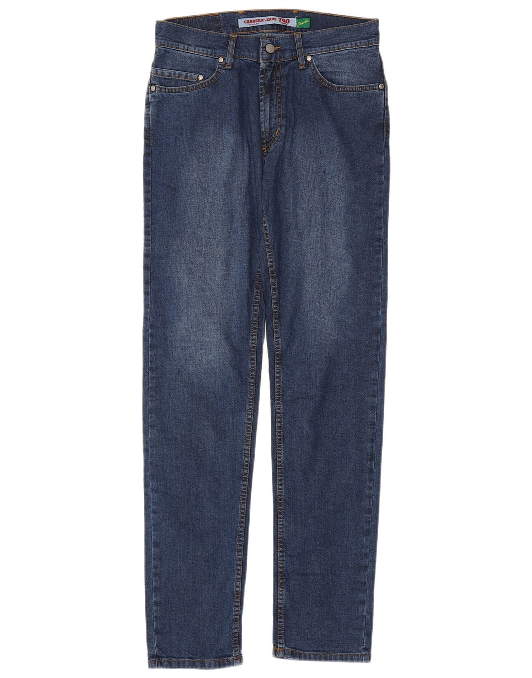 Carrera Mens 700 Regular Fit Straight Jeans W31 L33 Blå Bomuld