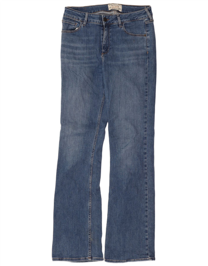 Fat Face Dame Brooke Bootcut Jeans UK 12 Medium W30 L31 Blå Bomuld