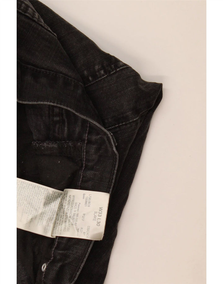 Lee Herre Blake Straight Jeans W33 L30 Grå Bomuld