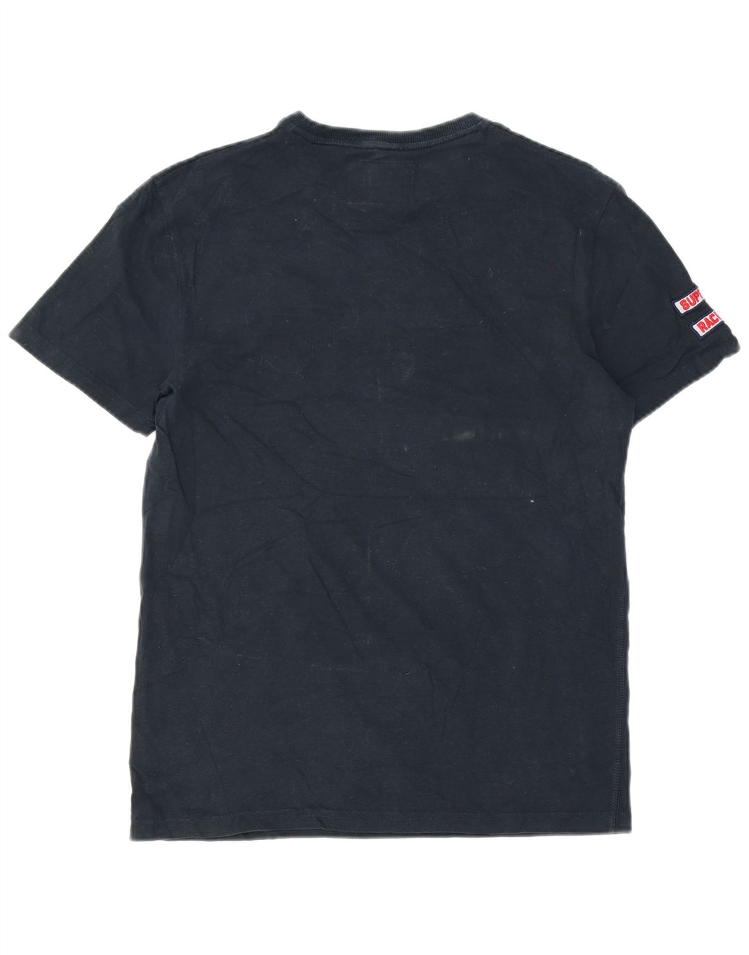 Superdry Grafisk T-shirt til mænd, medium marineblå bomuld