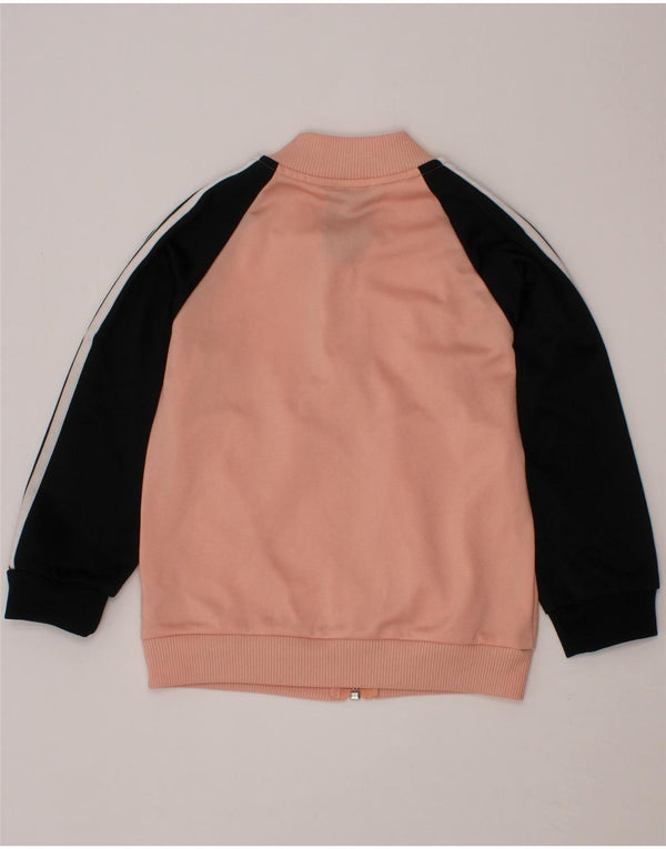 ADIDAS Træningsdragt til piger Topjakke 2-3 år Pink Colourblock Polyester