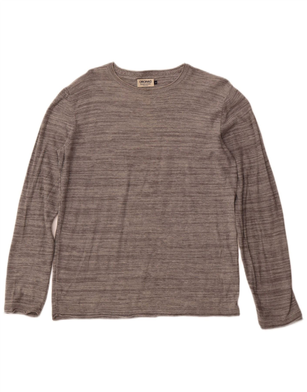 JACK & JONES Herre Top Langærmet Stor Grå Bomuld