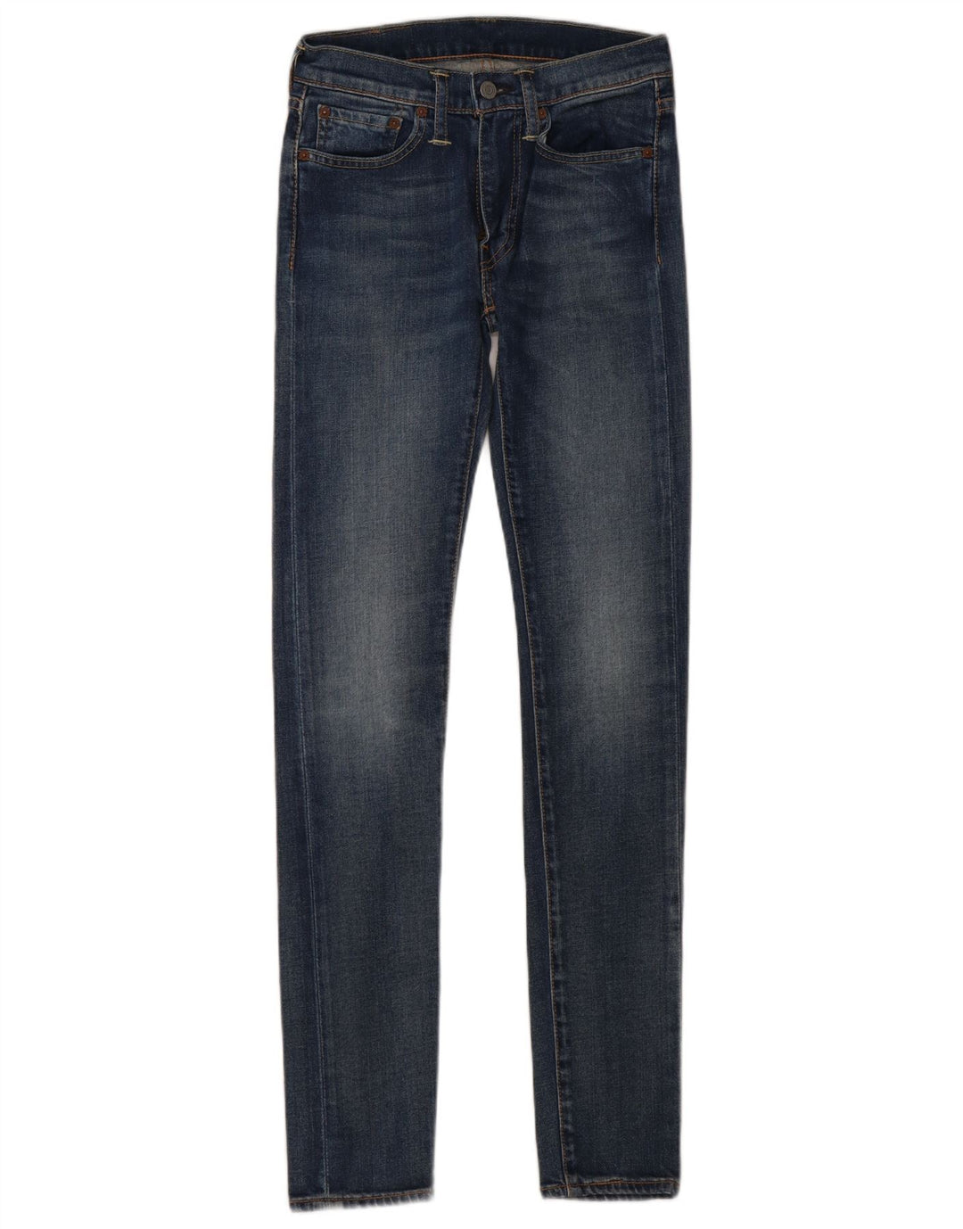 Levi's Dame 519 Skinny Jeans W28 L34 Blå Bomuld