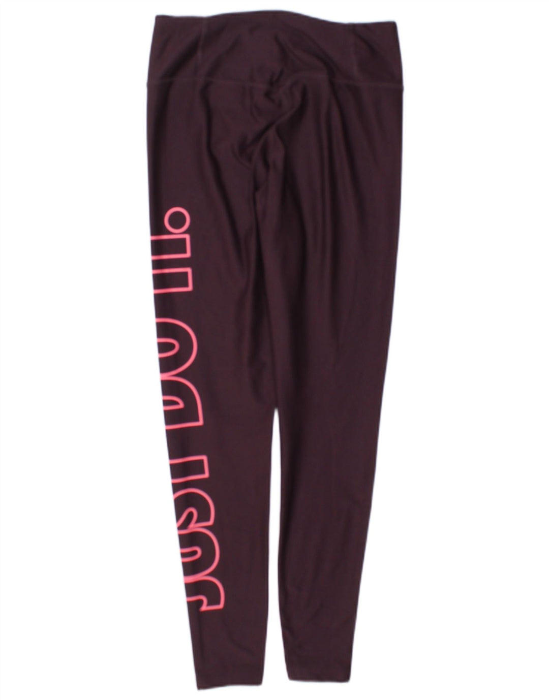 Nike Dame Dri Fit Grafiske Leggings UK 10 Small Bourgogne Polyester