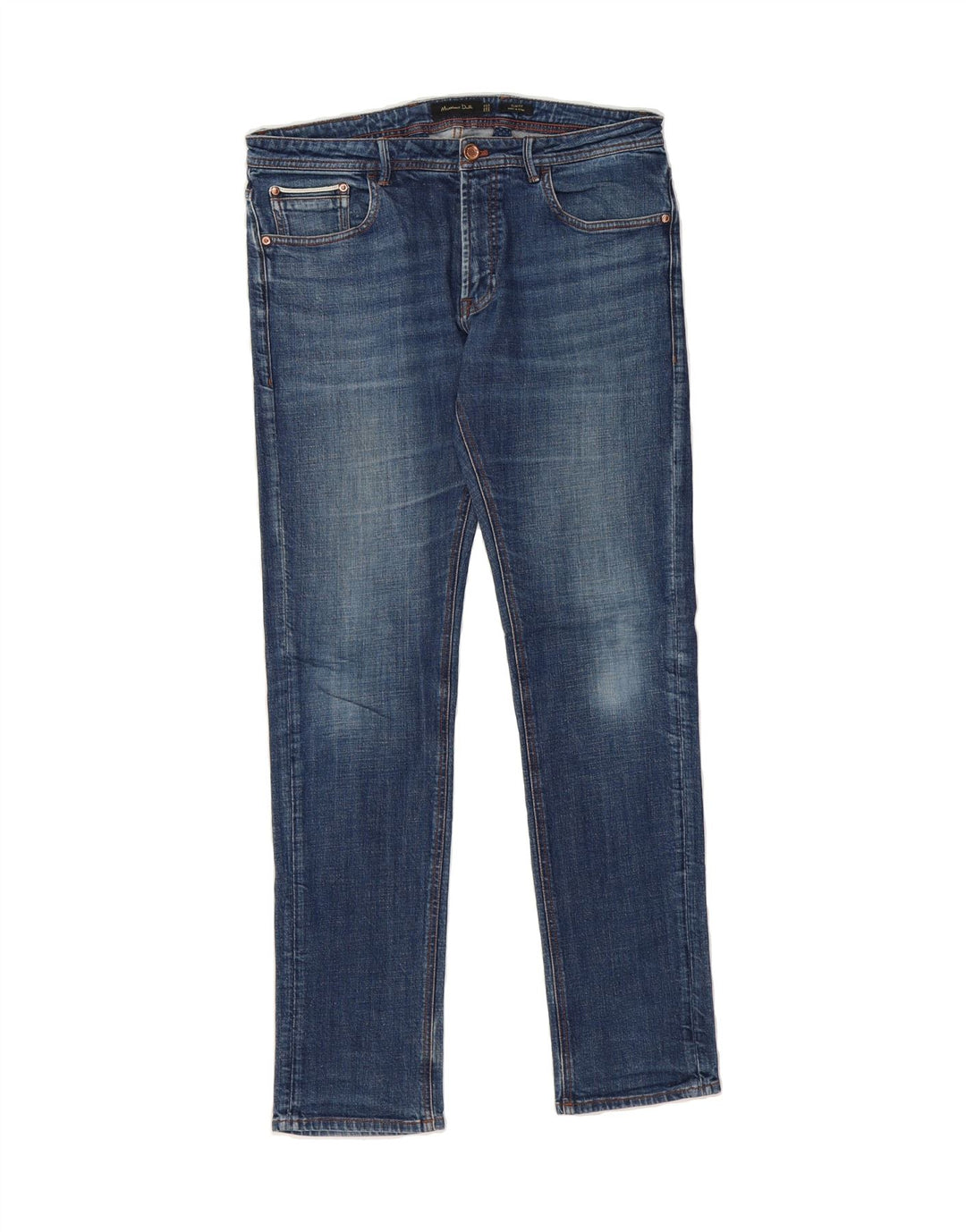 MASSIMO DUTTI Mens Slim Jeans EU 42 Large W32 L32 Blue Cotton Vintage Massimo Dutti and Second-Hand Massimo Dutti from Messina Hembry 