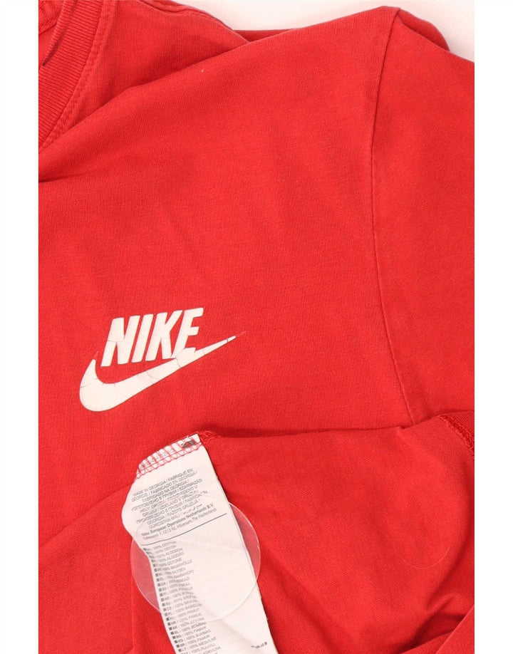 Nike grafisk T-shirt top til mænd, stor rød bomuld