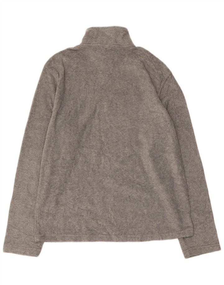 Starter Herre grafisk lynlås-hals Fleece Jumper UK 38/40 Medium Grey Polyester