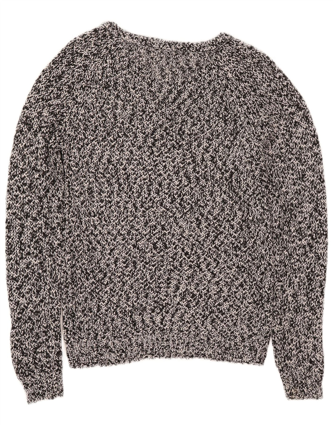 Marks & Spencer Dame Boat Neck Jumper Sweater UK 10 Small Grey Flecked