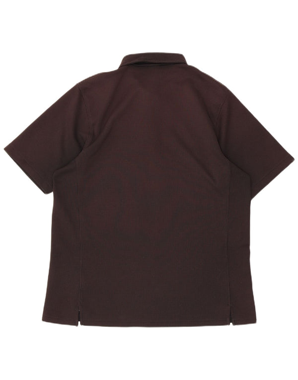 Nike Herre Dri Fit Polo Shirt XL Sort plettet polyester