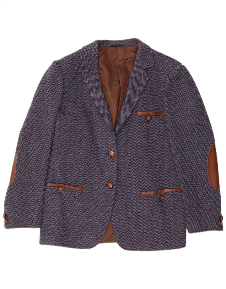 Sportmax Dame Country Wear Blazer Jacket IT 44 Medium Navy Blue