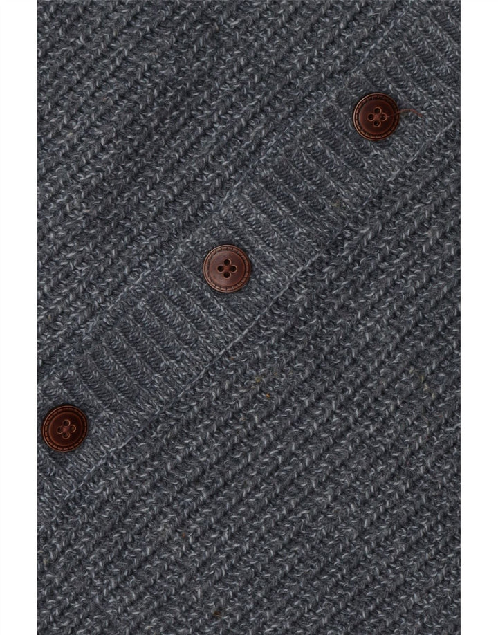Marks & Spencer Dame Cardigan Sweater UK 10 Small Grey Flecked Acryl