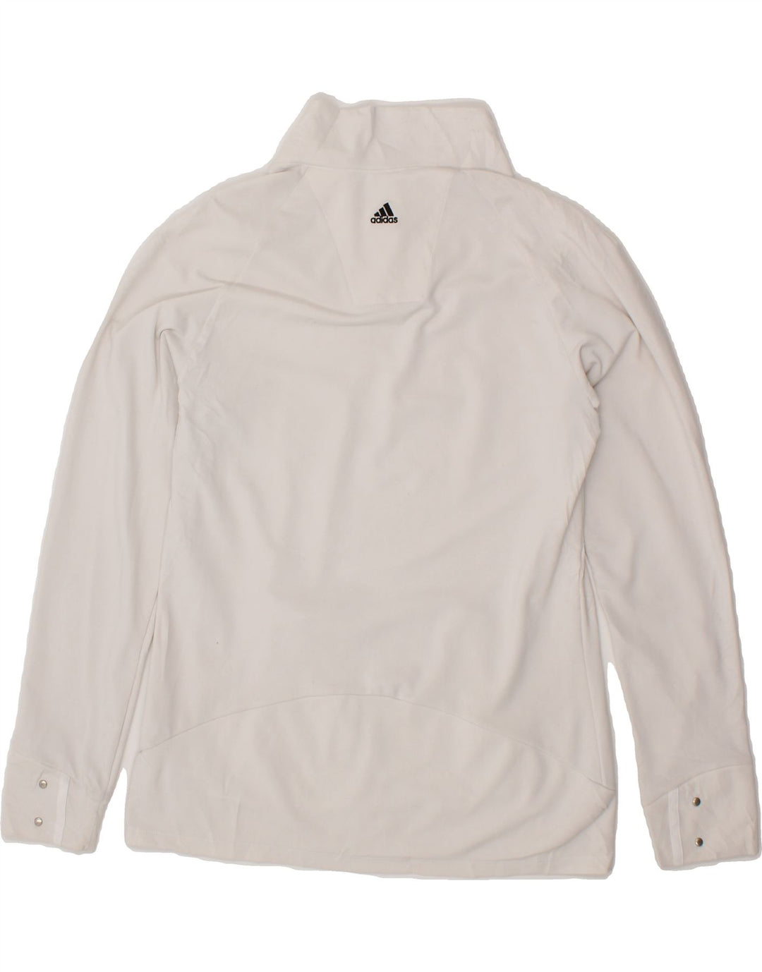 ADIDAS Womens Climalite Pullover Tracksuit Top UK 12 Medium White Vintage Adidas and Second-Hand Adidas from Messina Hembry 