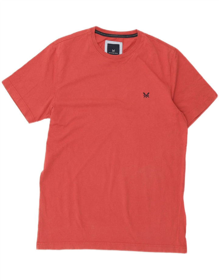 CREW CLOTHING Mens T-Shirt Top Large Red Cotton Vintage Crew Clothing and Second-Hand Crew Clothing from Messina Hembry 