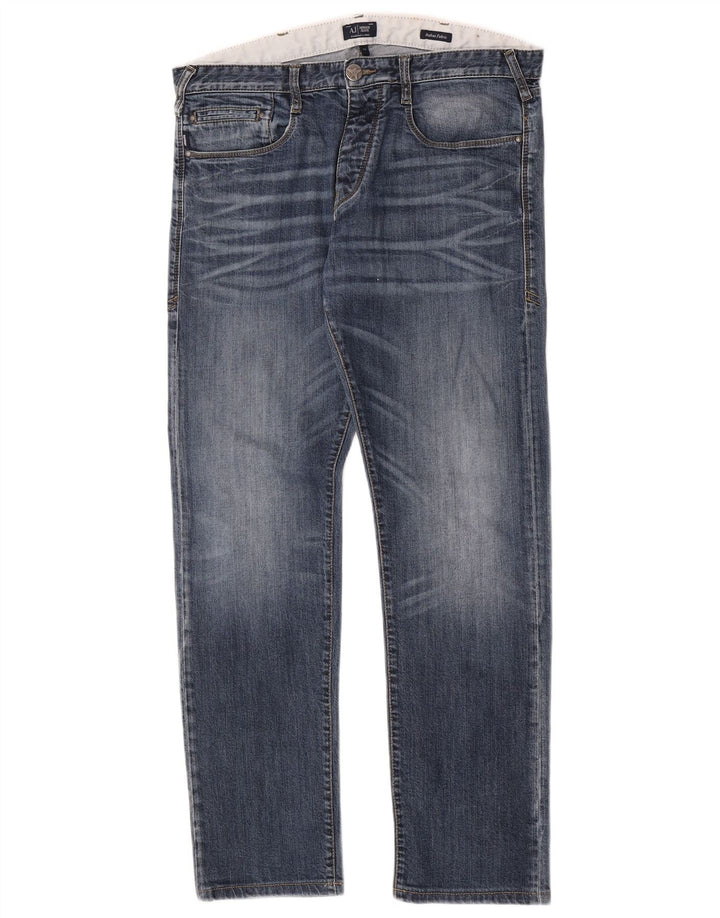 Armani Dame Slim Jeans W33 L31 Blå Bomuld