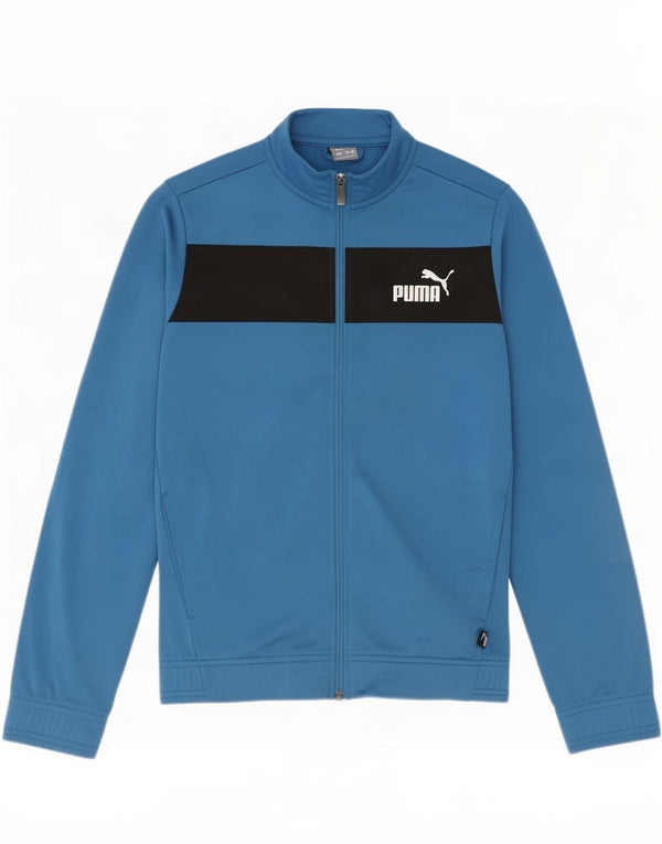 Puma Træningsdragt Topjakke til drenge 13-14 år Blå Colourblock Polyester