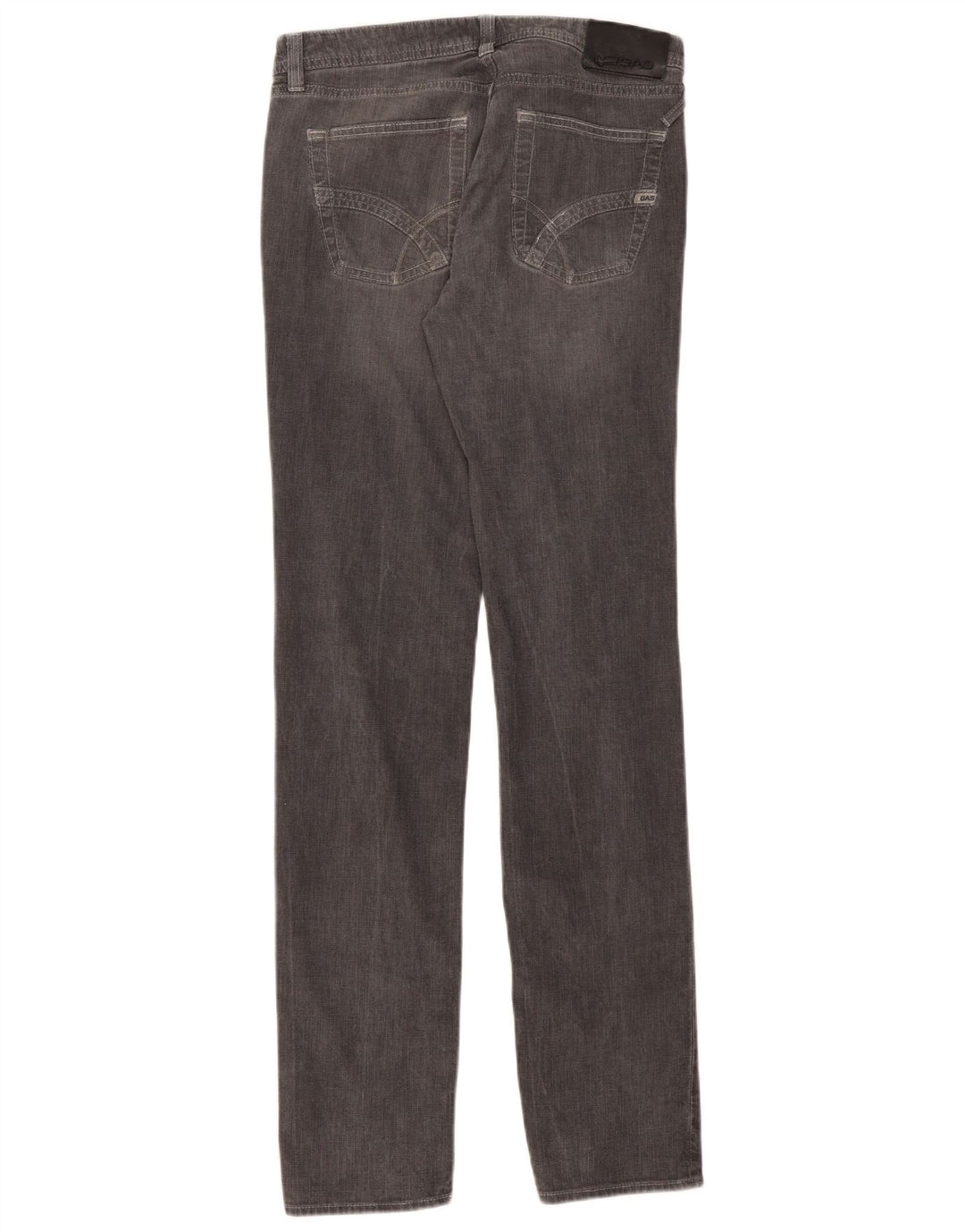 Gas Herre Albert Slim Jeans W32 L34 Grå Bomuld