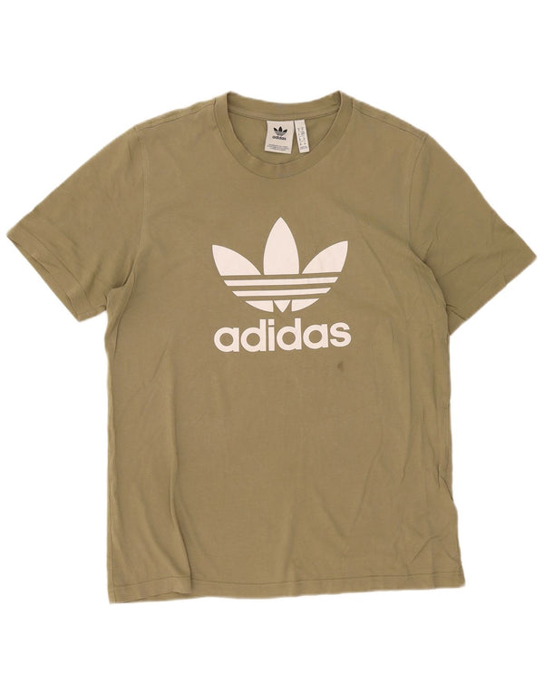 Adidas grafisk t-shirt til mænd, medium Khaki Bomuld