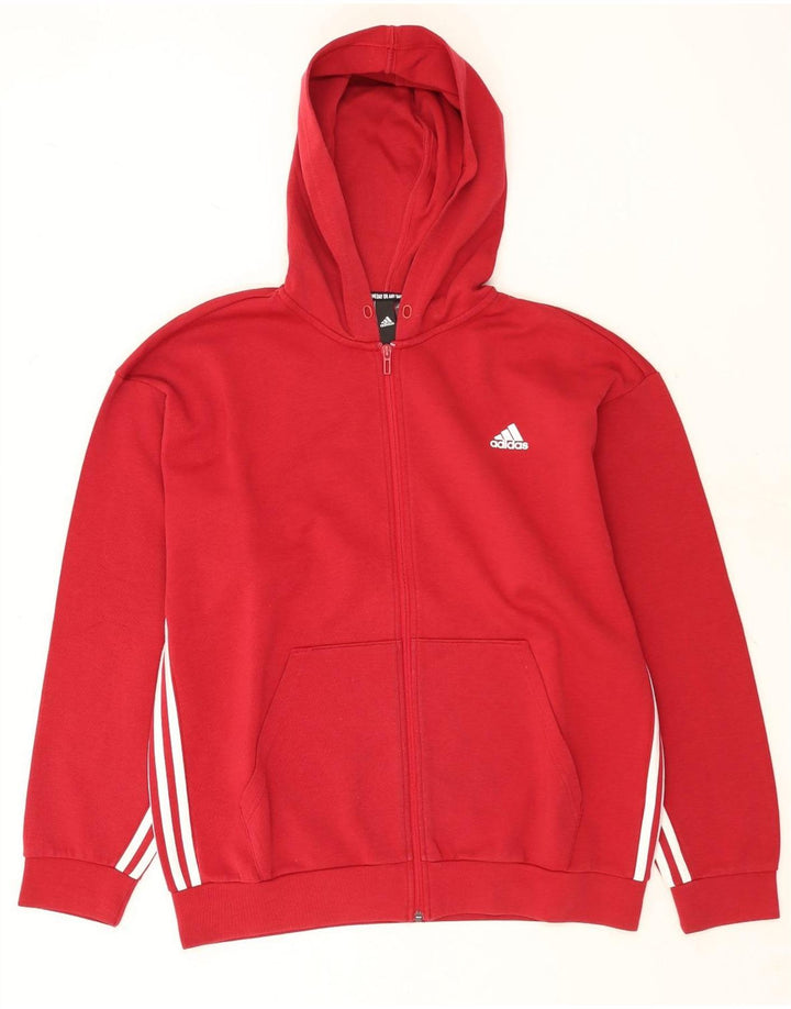 Adidas Hættetrøje med lynlås til mænd XL Rød