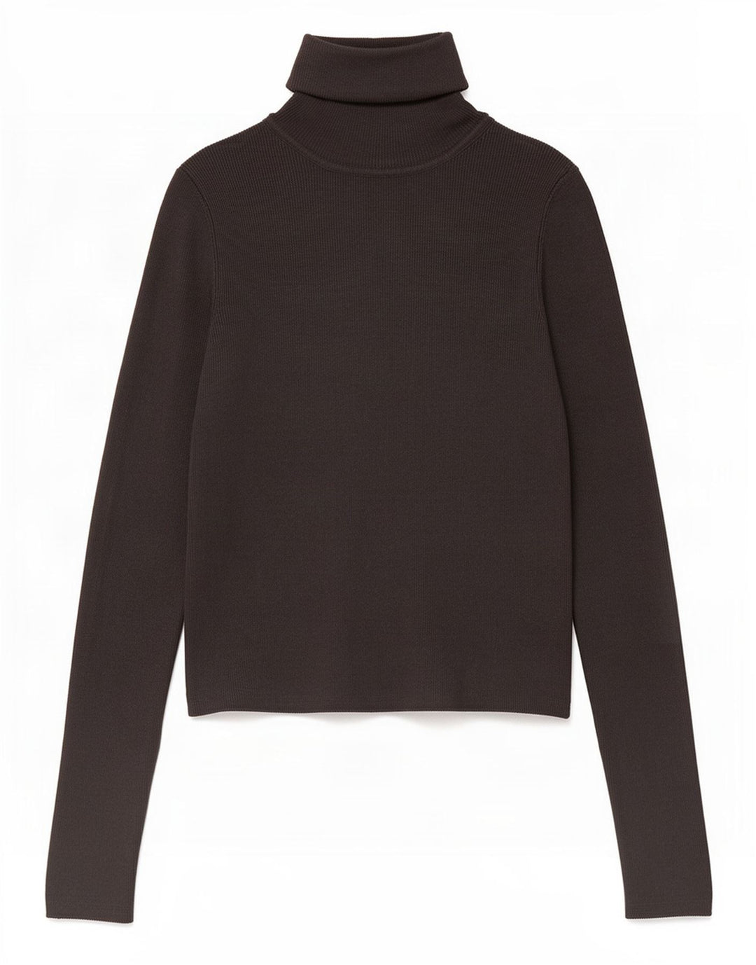 Zara Dame Crop Roll Neck Jumper Sweater UK 12 Medium Grey Viscose