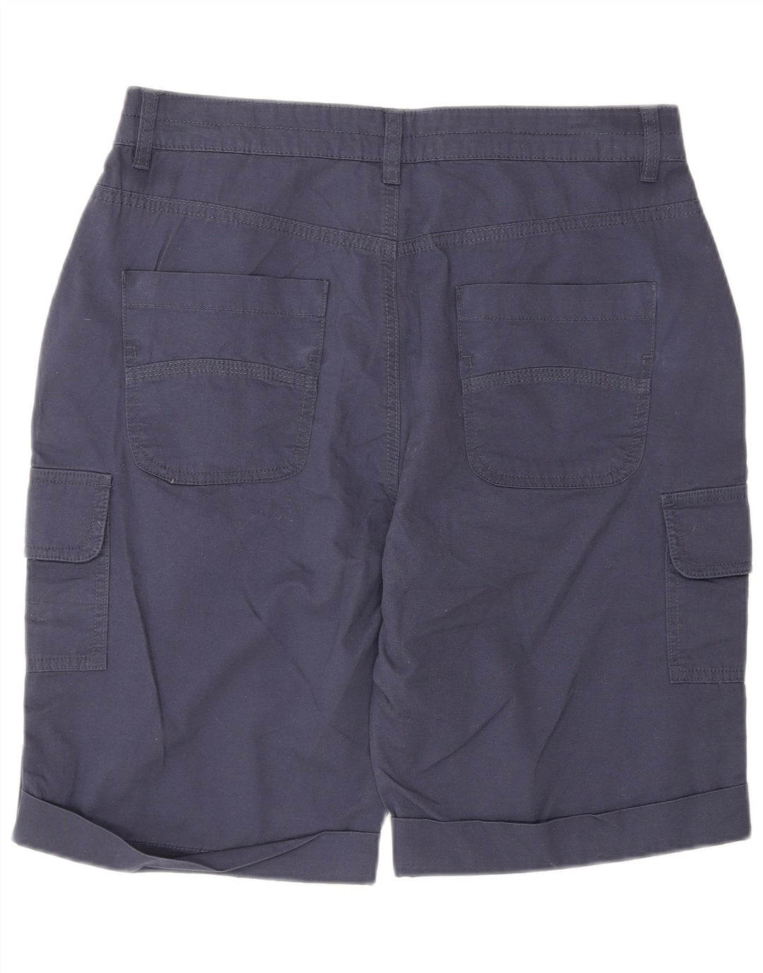 Weird Fish Dame Cargo Shorts UK 14 Large W34 Navy Blue Cotton