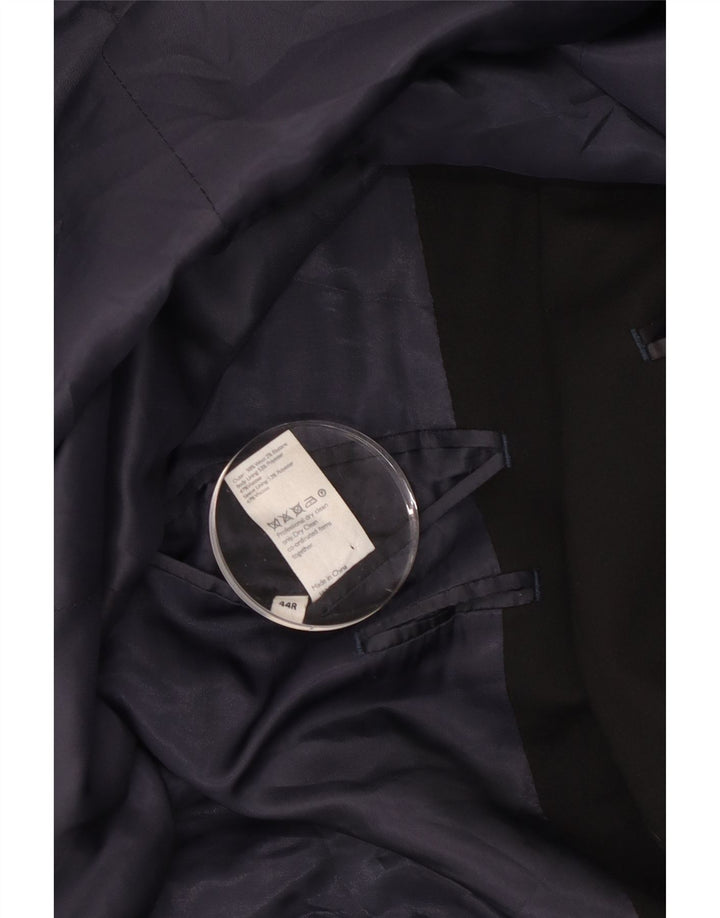 John Lewis Herre skræddersyet pasform 2-knaps blazerjakke UK 44 2XL sort uld