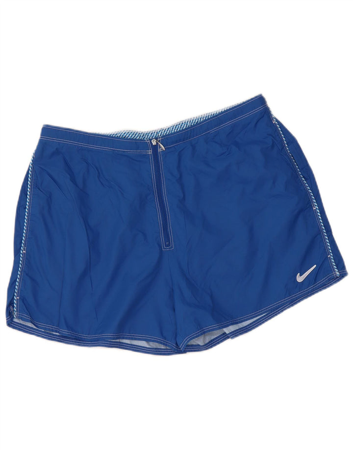 Nike sportsshorts til kvinder US 8/10 Medium Blue Nylon