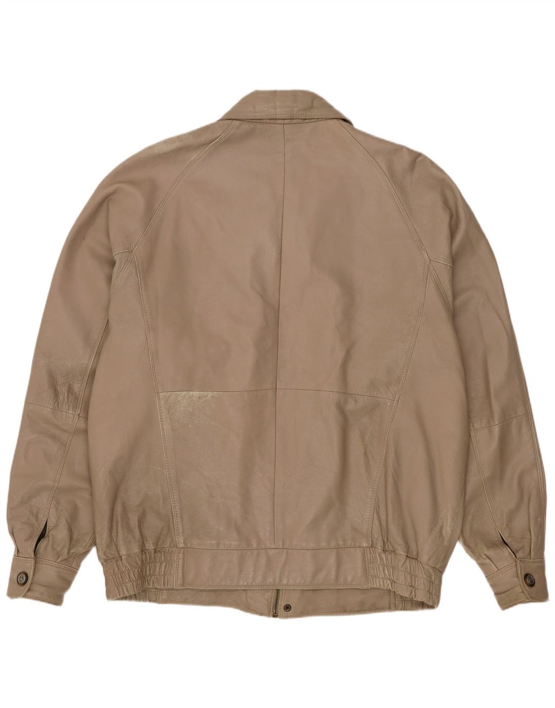 Vintage herre læderjakke UK 42 XL Beige