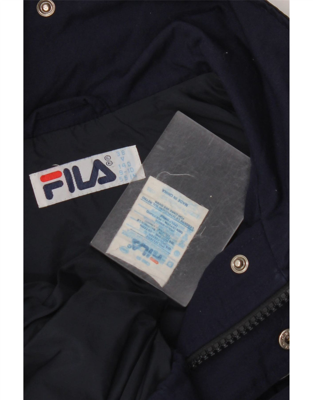 FILA drenge vindjakke 9-10 år marineblå polyester