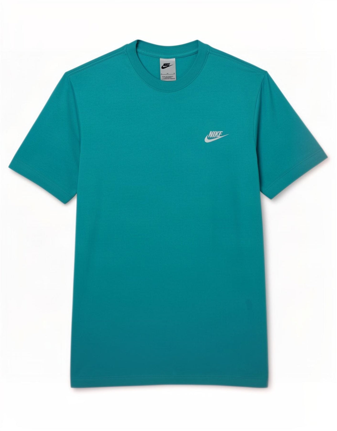 Nike T-shirt top mellemblå bomuld til mænd
