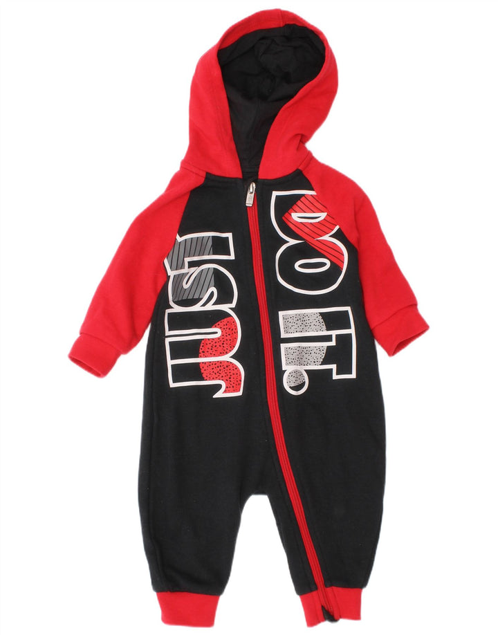 Nike Baby Boys Grafisk Jumpsuit 3-6 måneder Sort Colourblock Bomuld
