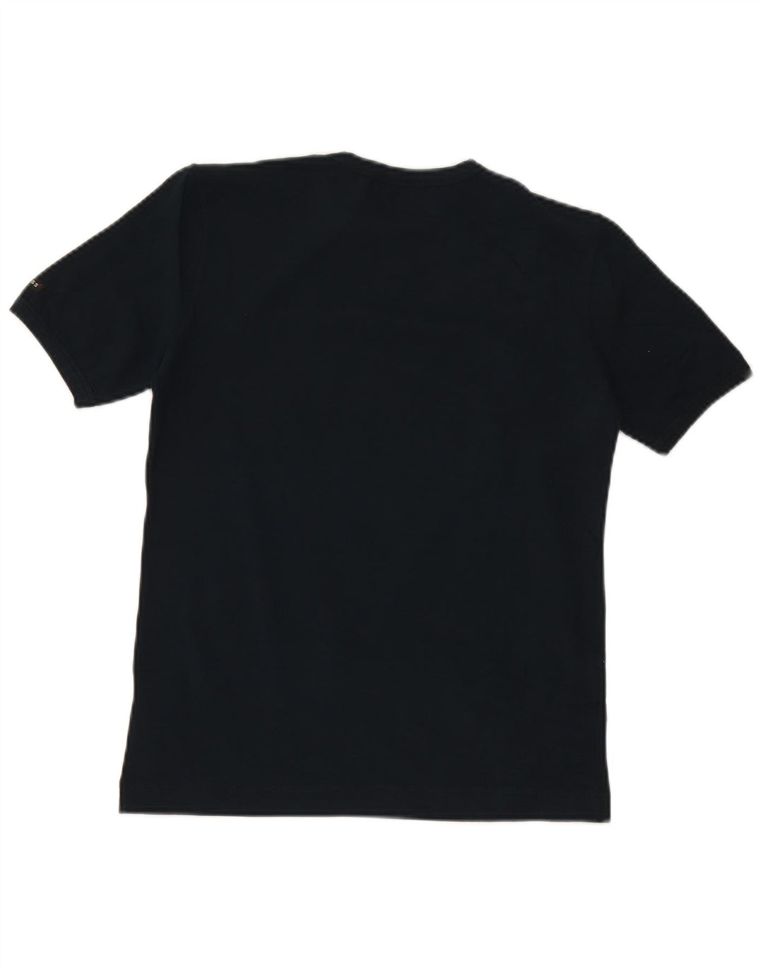 GUESS T-shirt top til kvinder UK 12 Mellem marineblå bomuld