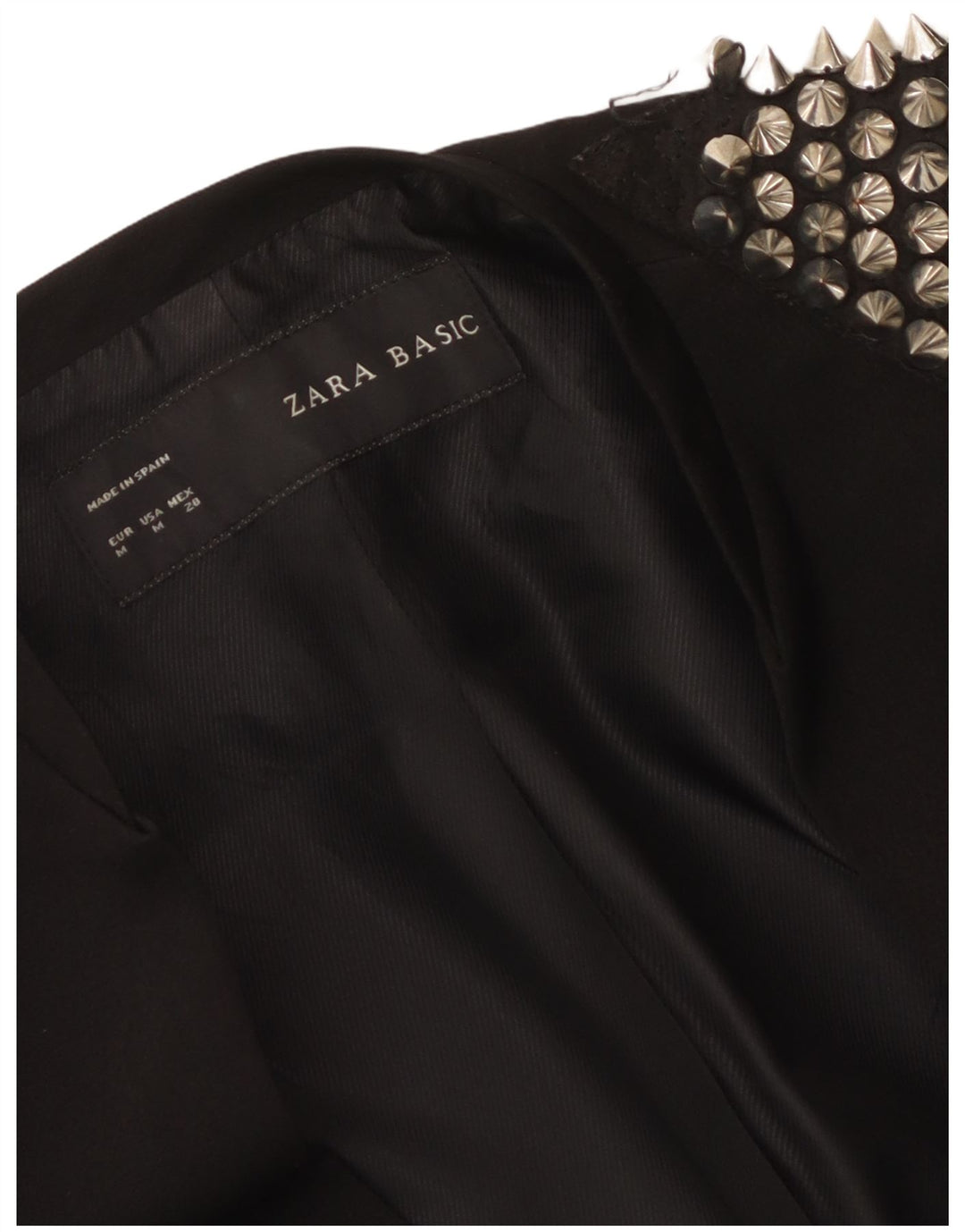 Zara Womens Open Blazer Jacket UK 12 Medium Black