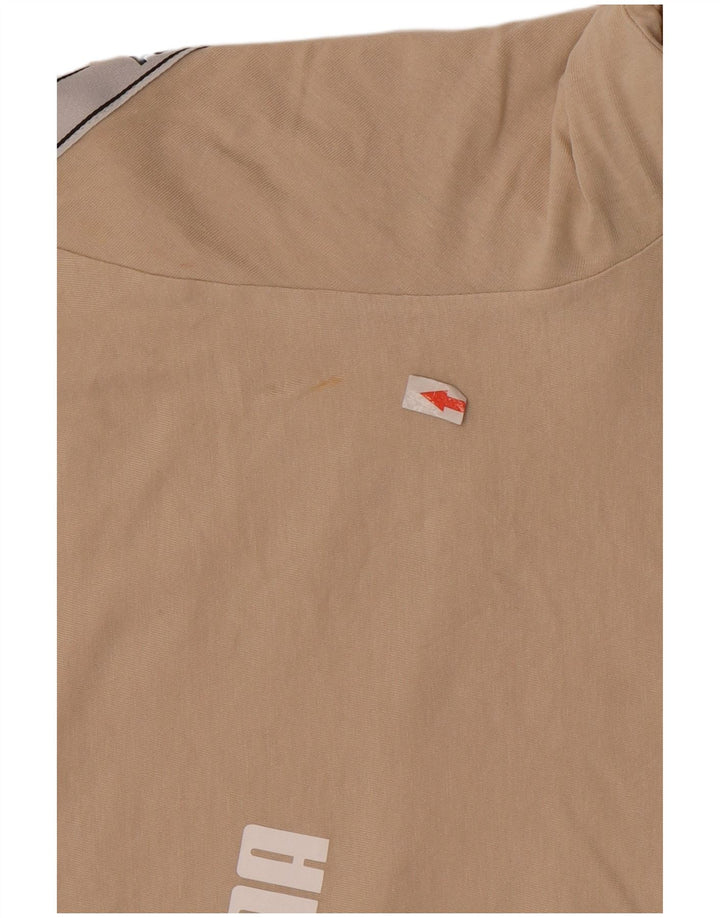 Puma Herre grafisk T-shirt Top Medium Beige Colourblock Bomuld
