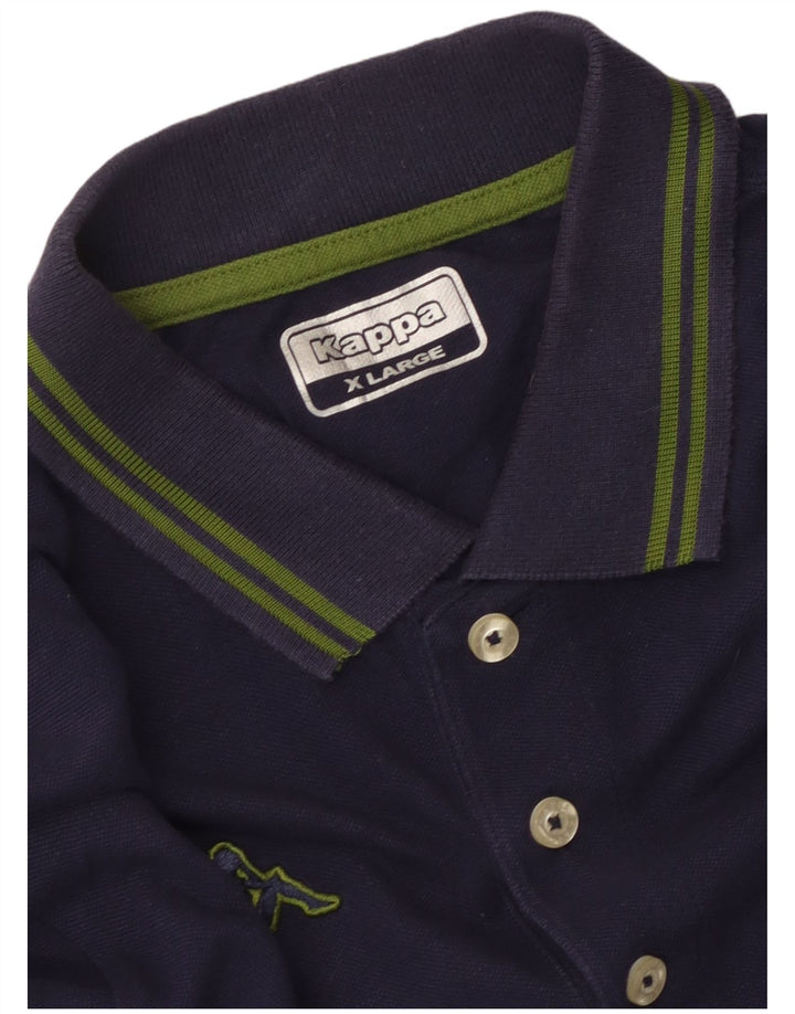 Kappa herre poloshirt XL marineblå