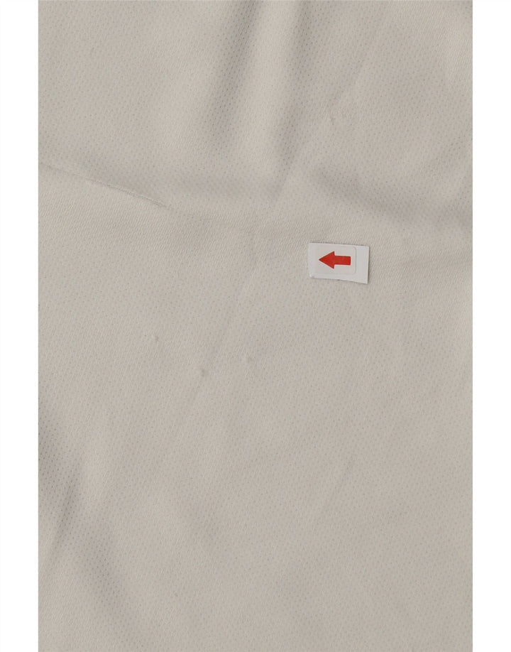 Nike Herre Dri Fit grafisk T-shirt top lille hvid polyester