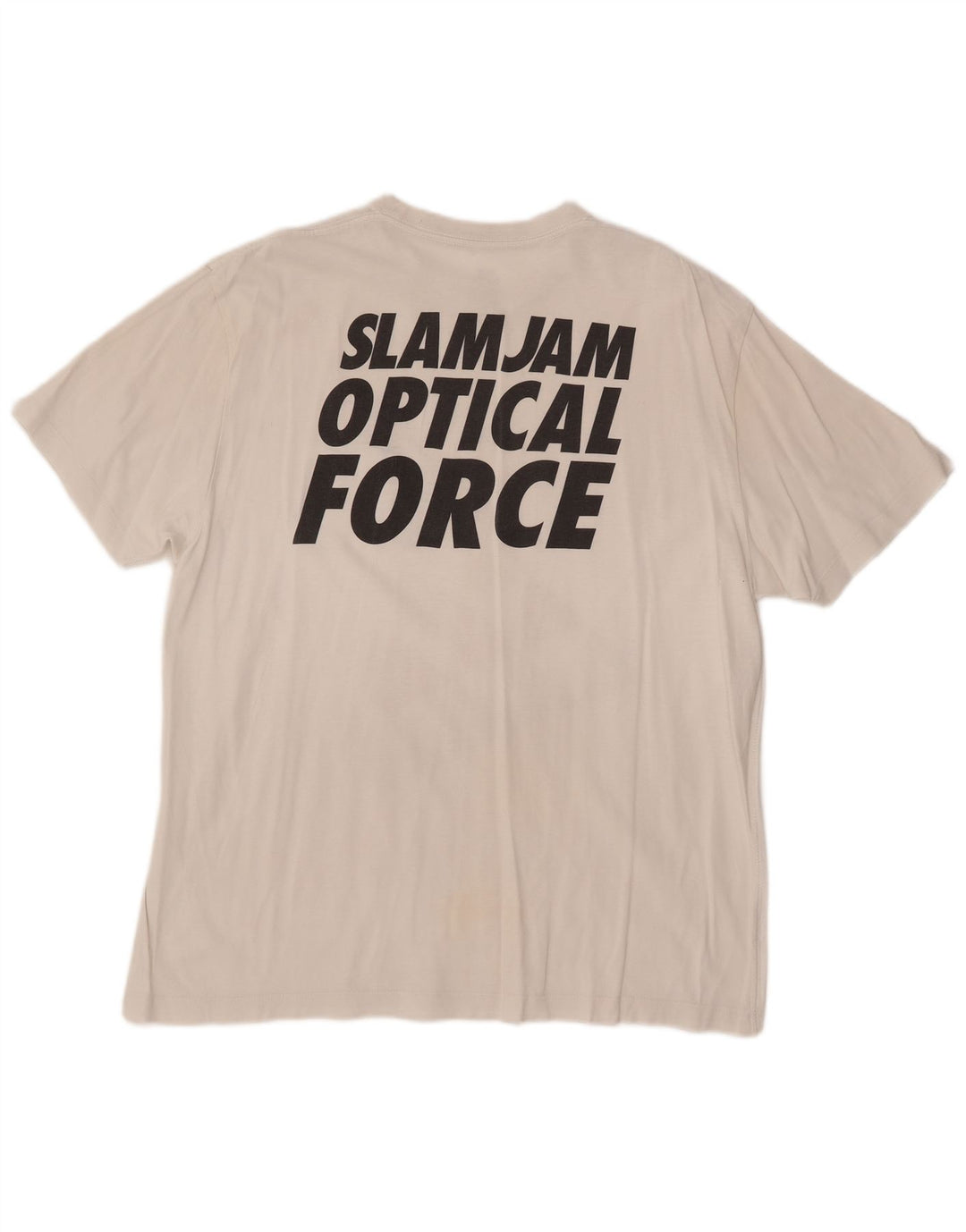 NIKE grafisk T-shirt top til mænd UK 45/47 XL hvid bomuld