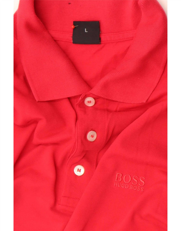 Hugo Boss Herre Polo Shirt Large Red