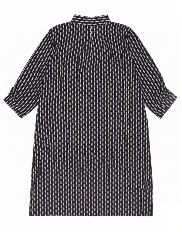 Phase Eight Dame 3/4-ærmet skjortekjole UK 16 Large Black Ikat Polyester