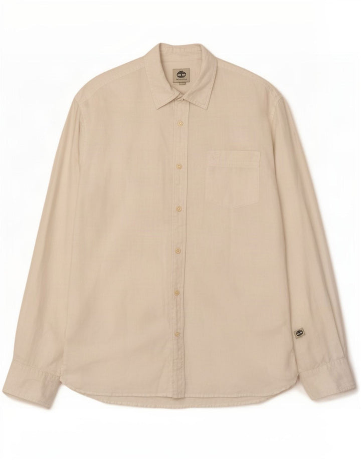 Timberland Herre Regular Fit skjorte Stor hvid linned