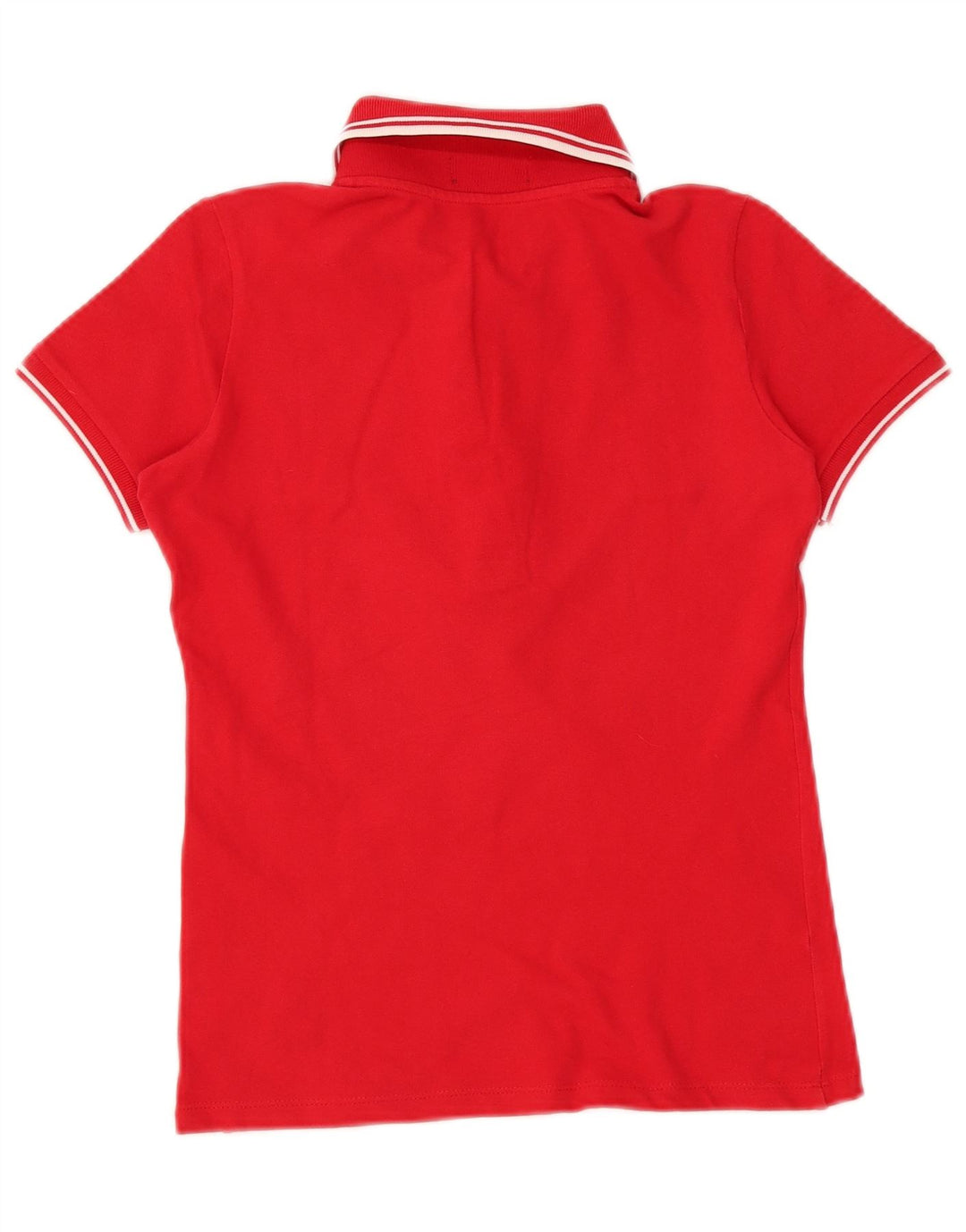 Fred Perry Dame Polo Shirt UK 10 Lille Rød Bomuld