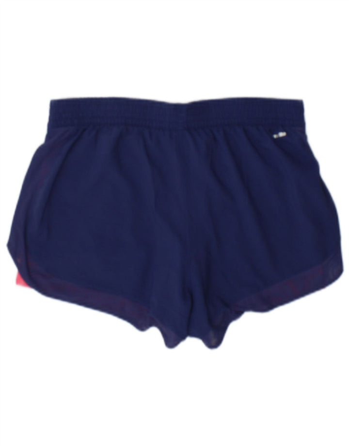 Adidas Dame Climalite Sport Shorts UK 10 Small Blue Polyester