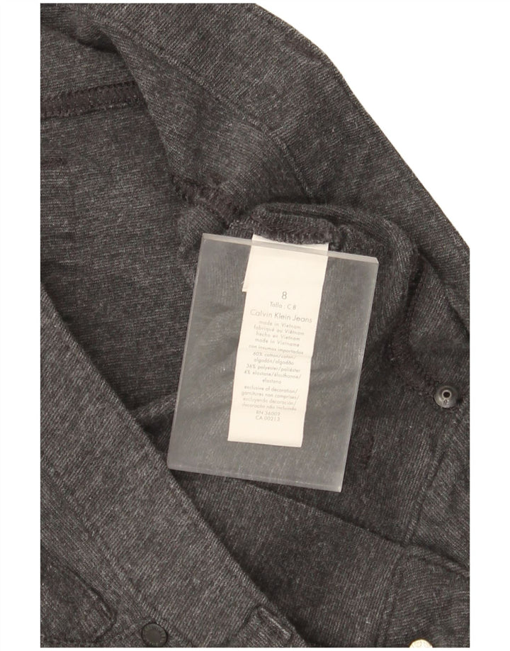 Calvin Klein Dame Jegging Bukser US 8 Medium W30 L28 Grå Bomuld