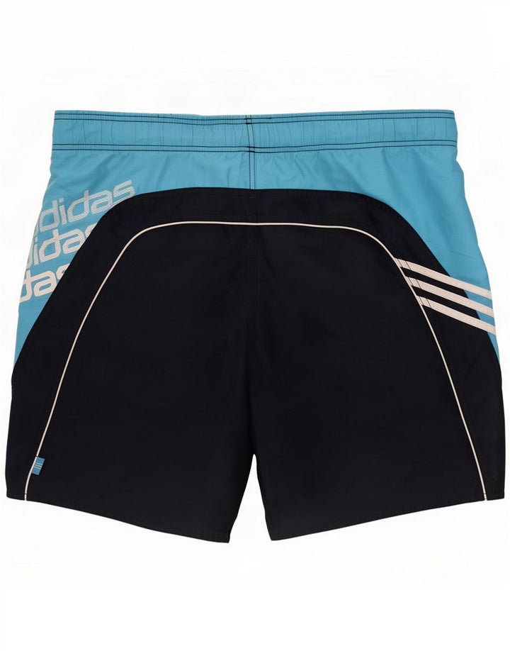 Adidas Grafiske svømmeshorts til mænd Medium Marineblå Colourblock Polyester