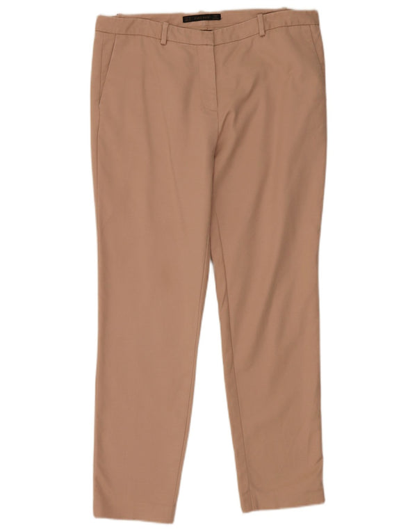 Zara Dame Slim Chino Bukser EU 40 Medium W30 L28 Pink Bomuld