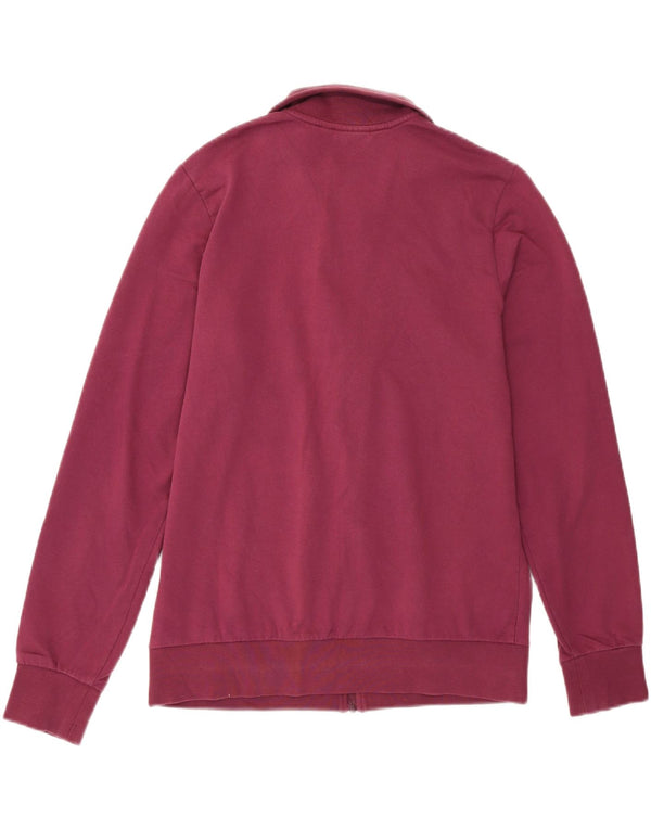 Lotto Dame Grafisk Træningsdragt Top Jacket UK 14 Stor Bourgogne Bomuld